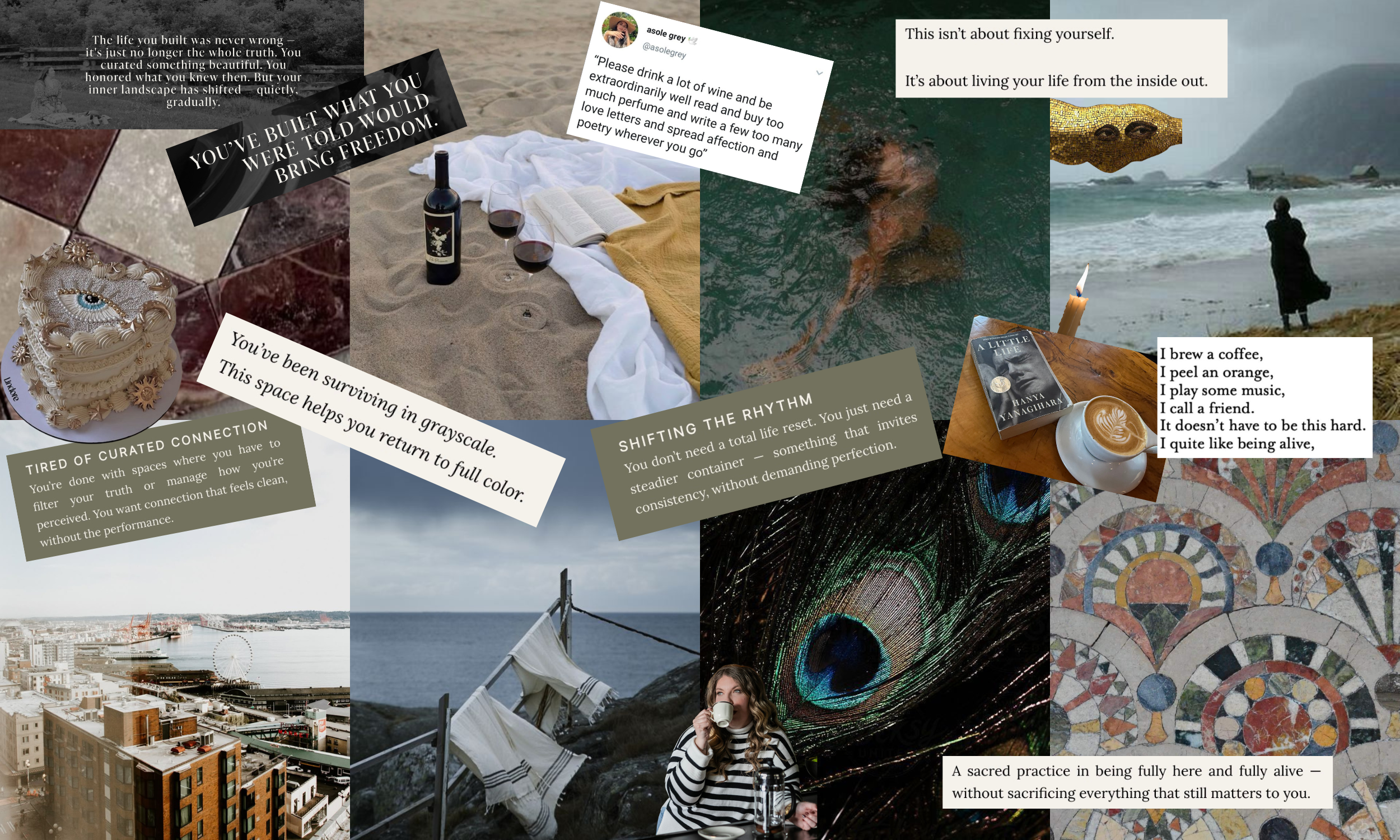 Ashleigh C. Henry Life Coaching shares a muse and moodboard hosting east coast living, west coast experiences, and the middleground of identity shifting.